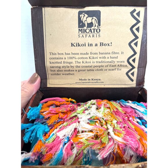 Kenya Africa Tribal Ethnic Scarf Beach Towel Wrap Safari Cotton Table Cloth READ - Picture 5 of 11